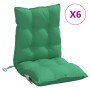 Low back chair cushions 6 pcs green Oxford fabric by , Cushions for chairs and sofas - Ref: Foro24-377688, Price: 96,59 €, Di...