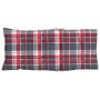 High back chair cushions 6 pcs red plaid Oxford fabric by , Cushions for chairs and sofas - Ref: Foro24-377643, Price: 107,27...