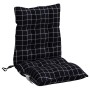 Low back chair cushions 2 pcs Oxford fabric plaid black by , Cushions for chairs and sofas - Ref: Foro24-377719, Price: 50,22...