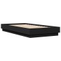 Bed frame with LED lights black 75x190 cm by , Beds and slatted bases - Ref: Foro24-839547, Price: 109,37 €, Discount: %