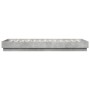 Estructura de cama con luces LED gris hormigón 100x200 cm de , Camas y somieres - Ref: Foro24-839507, Precio: 104,42 €, Descu...