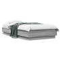 Estructura de cama con luces LED gris Sonoma 75x190 cm de , Camas y somieres - Ref: Foro24-839551, Precio: 109,37 €, Descuent...