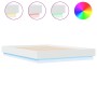 Estructura de cama con luces LED blanco 135x190 cm de , Camas y somieres - Ref: Foro24-3209814, Precio: 143,13 €, Descuento: %