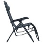 Folding gray textilene terrace lounger by vidaXL, Loungers - Ref: Foro24-47898, Price: 104,56 €, Discount: %