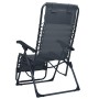 Folding gray textilene terrace lounger by vidaXL, Loungers - Ref: Foro24-47898, Price: 104,56 €, Discount: %