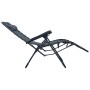 Folding gray textilene terrace lounger by vidaXL, Loungers - Ref: Foro24-47898, Price: 104,56 €, Discount: %