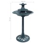 Green plastic bird bath fountain 50x91 cm by vidaXL, Birdbaths - Ref: Foro24-48232, Price: 76,61 €, Discount: %