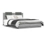 Estructura de cama cabecero luces LED gris Sonoma 120x200 cm de , Camas y somieres - Ref: Foro24-3210022, Precio: 188,35 €, D...