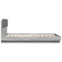 Estructura de cama cabecero luces LED gris Sonoma 120x200 cm de , Camas y somieres - Ref: Foro24-3210022, Precio: 188,35 €, D...