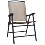 Folding garden chairs 2 units gray taupe textilene by vidaXL, Garden chairs - Ref: Foro24-47925, Price: 105,99 €, Discount: %