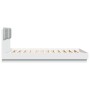 Bed frame with headboard and white LED lights 120x200 cm by , Beds and slatted bases - Ref: Foro24-3210017, Price: 189,67 €, ...