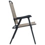 Folding garden chairs 2 units gray taupe textilene by vidaXL, Garden chairs - Ref: Foro24-47925, Price: 105,99 €, Discount: %