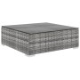 Set de muebles de jardín 11 pzas y cojines ratán sintético gris de vidaXL, Conjuntos de jardín - Ref: Foro24-46791, Precio: 1...