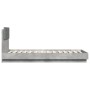 Concrete gray LED lights headboard bed frame 90x200 cm by , Beds and slatted bases - Ref: Foro24-3210034, Price: 167,20 €, Di...