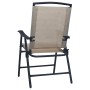 Folding garden chairs 2 units gray taupe textilene by vidaXL, Garden chairs - Ref: Foro24-47925, Price: 105,99 €, Discount: %