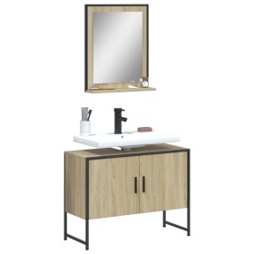 Badezimmermöbel-Set, 2-teilig, Holzwerkstoff, Sonoma-Eiche von , Badezimmermöbel - Ref: Foro24-3214340, Preis: 98,99 €, Rabat...