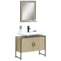 Set de muebles de baño 2 pzas madera de ingeniería roble sonoma de , Muebles de baño - Ref: Foro24-3214340, Precio: 97,99 €, ...