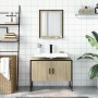 Bathroom furniture set 2 pieces engineered wood sonoma oak by , Bathroom furniture - Ref: Foro24-3214340, Price: 97,99 €, Dis...