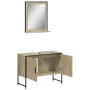 Set de muebles de baño 2 pzas madera de ingeniería roble sonoma de , Muebles de baño - Ref: Foro24-3214340, Precio: 97,99 €, ...