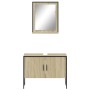 Bathroom furniture set 2 pieces engineered wood sonoma oak by , Bathroom furniture - Ref: Foro24-3214340, Price: 97,99 €, Dis...