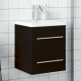 Mueble de baño con lavabo integrado negro de , Tocadores de baño - Ref: Foro24-3278756, Precio: 172,28 €, Descuento: %