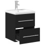 Mueble de baño con lavabo integrado negro de , Tocadores de baño - Ref: Foro24-3278756, Precio: 166,05 €, Descuento: %