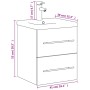 Bathroom furniture with integrated black sink by , bathroom vanities - Ref: Foro24-3278756, Price: 172,28 €, Discount: %