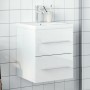 Mueble de baño con lavabo integrado blanco brillo de , Tocadores de baño - Ref: Foro24-3278761, Precio: 164,96 €, Descuento: %