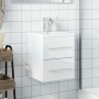 Badezimmermöbel mit integriertem Waschbecken in glänzendem Weiß von , Badezimmerwaschtische - Ref: Foro24-3278761, Preis: 164...