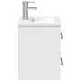 Mueble de baño con lavabo integrado blanco brillo de , Tocadores de baño - Ref: Foro24-3278761, Precio: 164,96 €, Descuento: %