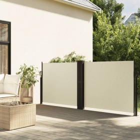 Cremefarbene einziehbare Seitenmarkise 120 x 1200 cm von , Sonnenschirme - Ref: Foro24-4004790, Preis: 118,99 €, Rabatt: %