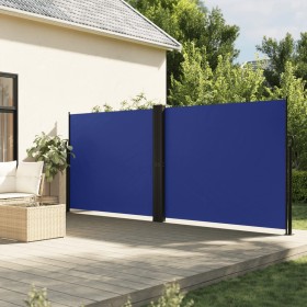 Blue retractable side awning 160x1200 cm by , Umbrellas - Ref: Foro24-4004821, Price: 145,99 €, Discount: %