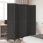 Black Paulownia solid wood 5-panel dividing screen by , Room dividers - Ref: Foro24-358855, Price: 133,58 €, Discount: %