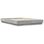 Estructura de cama madera de ingeniería gris Sonoma 140x200 cm de , Camas y somieres - Ref: Foro24-3209861, Precio: 138,86 €,...