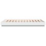 White engineered wood bed frame 120x200 cm by , Beds and slatted bases - Ref: Foro24-3209863, Price: 121,99 €, Discount: %