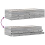 Tumbona con cajones madera ingeniería gris Sonoma 75x190 cm de , Camas y somieres - Ref: Foro24-3280893, Precio: 200,91 €, De...