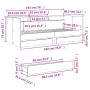 Liege mit Schubladen aus geräuchertem Eichenholz, 75 x 190 cm von , Betten und Lattenroste - Ref: Foro24-3280864, Preis: 173,...