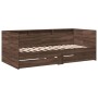 Tumbona con cajones madera ingeniería roble marrón 75x190 cm de , Camas y somieres - Ref: Foro24-3280866, Precio: 179,13 €, D...