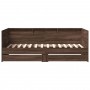 Tumbona con cajones madera ingeniería roble marrón 100x200 cm de , Camas y somieres - Ref: Foro24-3280845, Precio: 206,99 €, ...