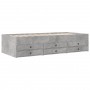 Tumbona con cajones madera ingeniería gris hormigón 75x190 cm de , Camas y somieres - Ref: Foro24-3280891, Precio: 194,82 €, ...