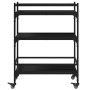 Black Engineered Wood Kitchen Cart 65x40x86.5cm by , Kitchen and dining carts - Ref: Foro24-842396, Price: 72,56 €, Discount: %