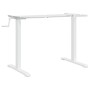 White steel standing desk frame (94-135)x60x(70-114) cm by , Desks - Ref: Foro24-4005340, Price: 107,99 €, Discount: %