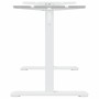 White steel standing desk frame (94-135)x60x(70-114) cm by , Desks - Ref: Foro24-4005340, Price: 107,99 €, Discount: %