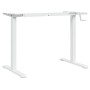 White steel standing desk frame (94-135)x60x(70-114) cm by , Desks - Ref: Foro24-4005340, Price: 107,99 €, Discount: %