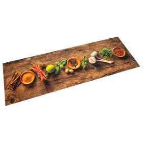 Alfombra de cocina lavable terciopelo dibujo especias 45x150 cm de , Felpudos - Ref: Foro24-4005605, Precio: 24,99 €, Descuen...