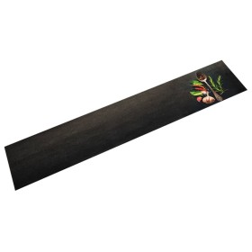 Alfombra de cocina lavable terciopelo dibujo especias 60x300 cm de , Felpudos - Ref: Foro24-4005613, Precio: 45,46 €, Descuen...