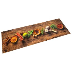 Alfombra de cocina lavable terciopelo dibujo especias 60x300 cm de , Felpudos - Ref: Foro24-4005607, Precio: 46,89 €, Descuen...