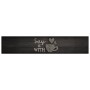 Alfombra de cocina lavable terciopelo negro taza 60x300 cm de , Felpudos - Ref: Foro24-4005595, Precio: 46,99 €, Descuento: %