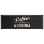 Alfombra de cocina lavable terciopelo texto café 60x180 cm de , Felpudos - Ref: Foro24-4005597, Precio: 29,78 €, Descuento: %