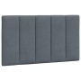 Dark gray velvet bed frame with LED lights 80x200 cm by , Beds and slatted bases - Ref: Foro24-3213746, Price: 146,49 €, Disc...